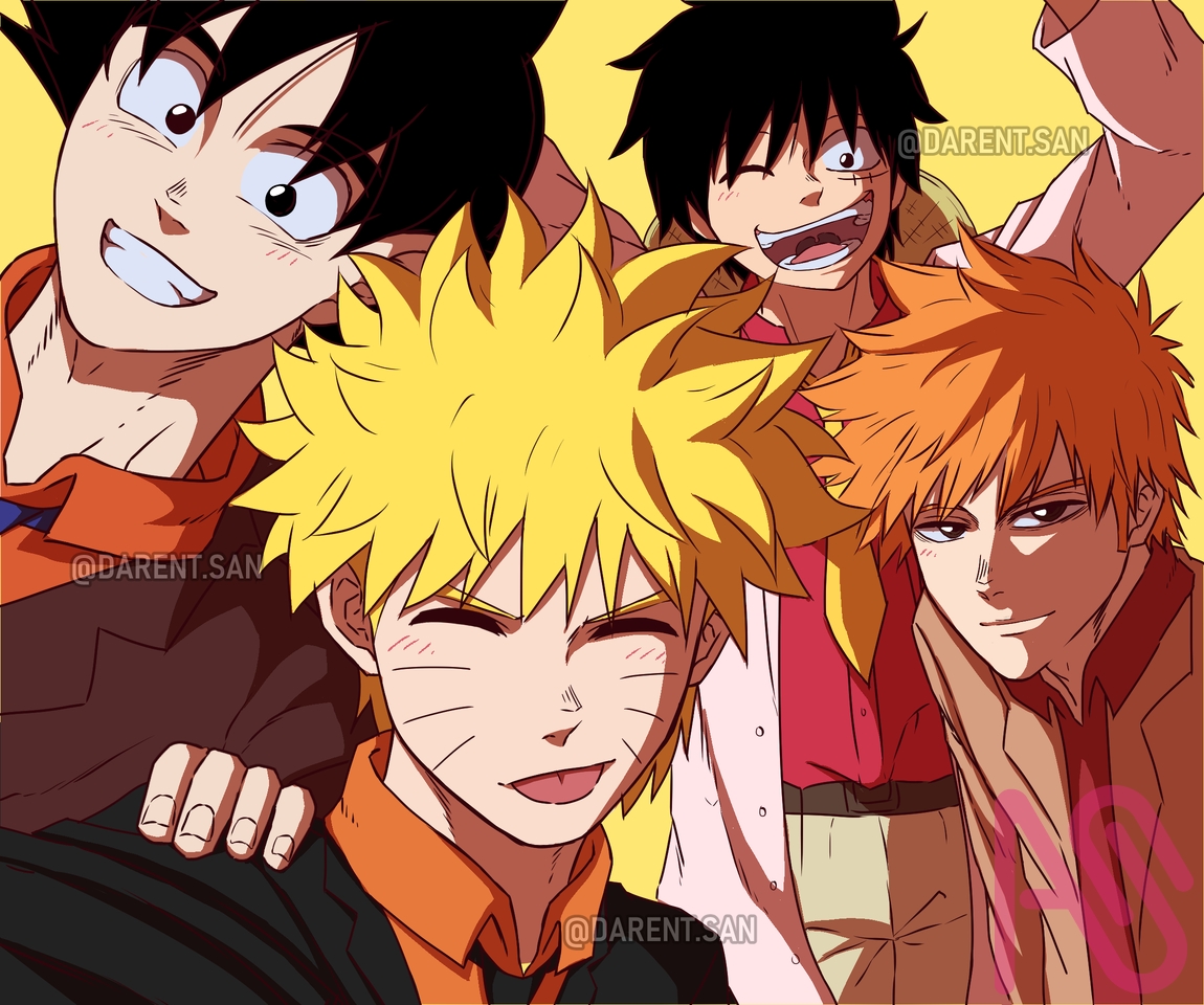 one piece dragon ball naruto